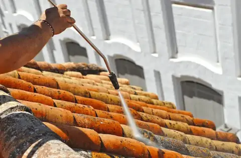 Nettoyage de toitures - Roset-Fluans